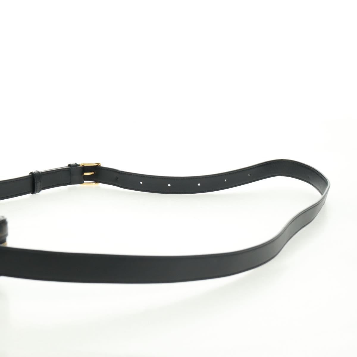 Celine Logo Messenger Triomphe Coated Canvas Black Pvc Shoulder Bag Bag (Pre-Owned)