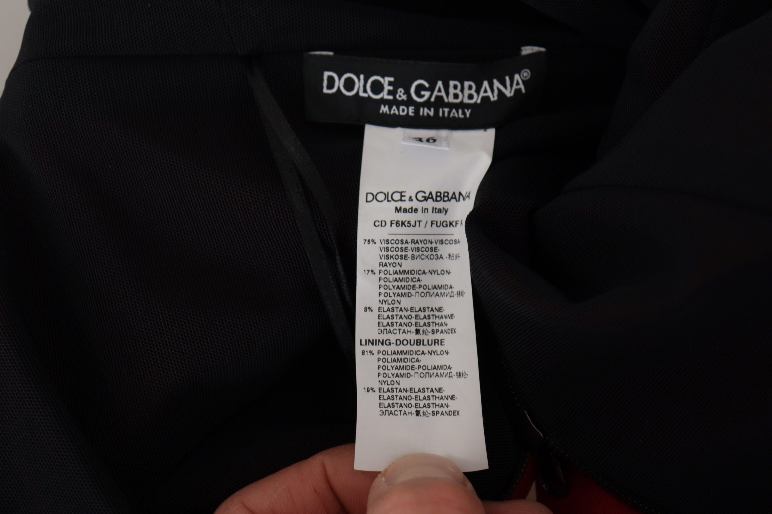 Dolce & Gabbana Red Sweetheart Neck Bodycon Midi Women's Dress