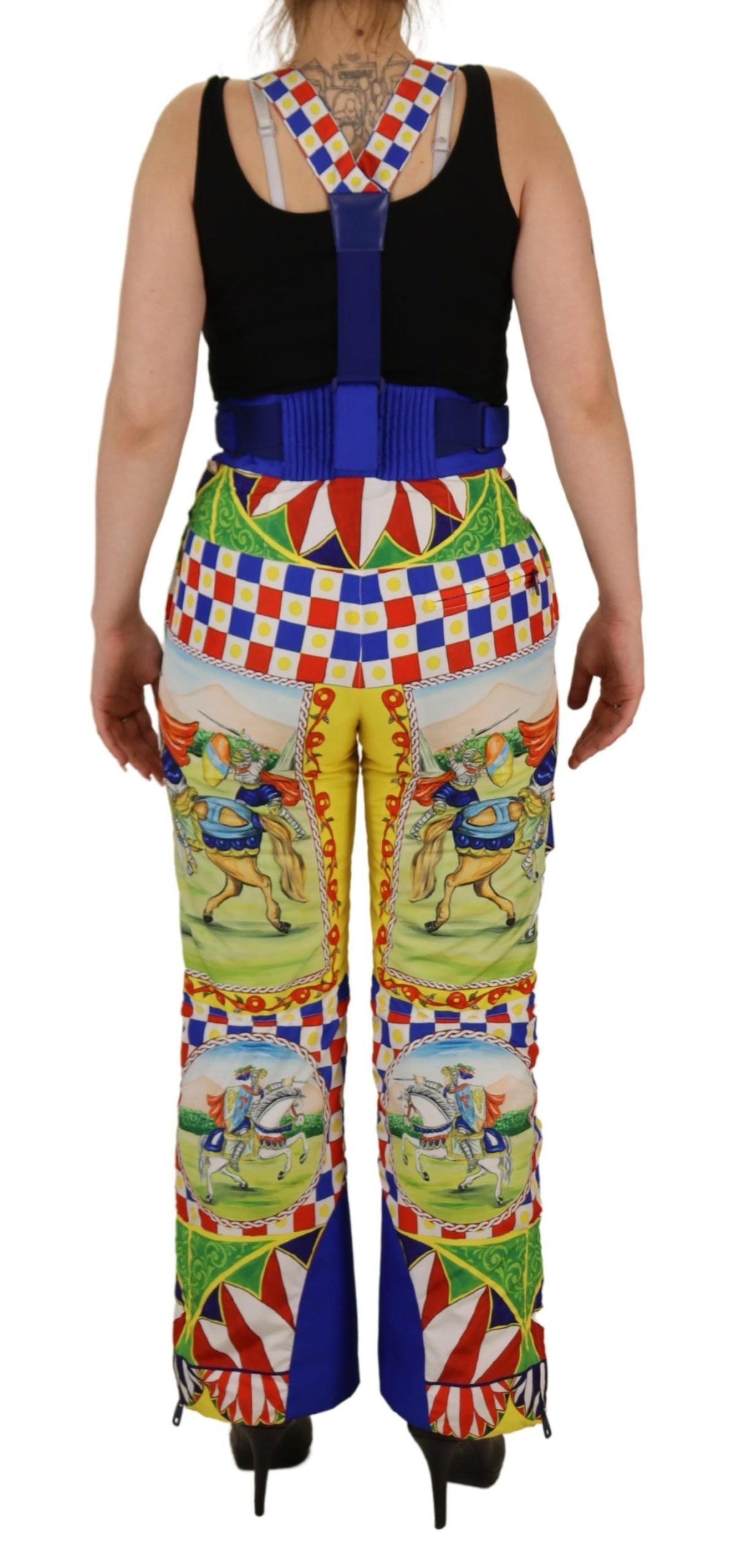 Dolce & Gabbana Multicolor Printed Snow Trouser Women's Pants