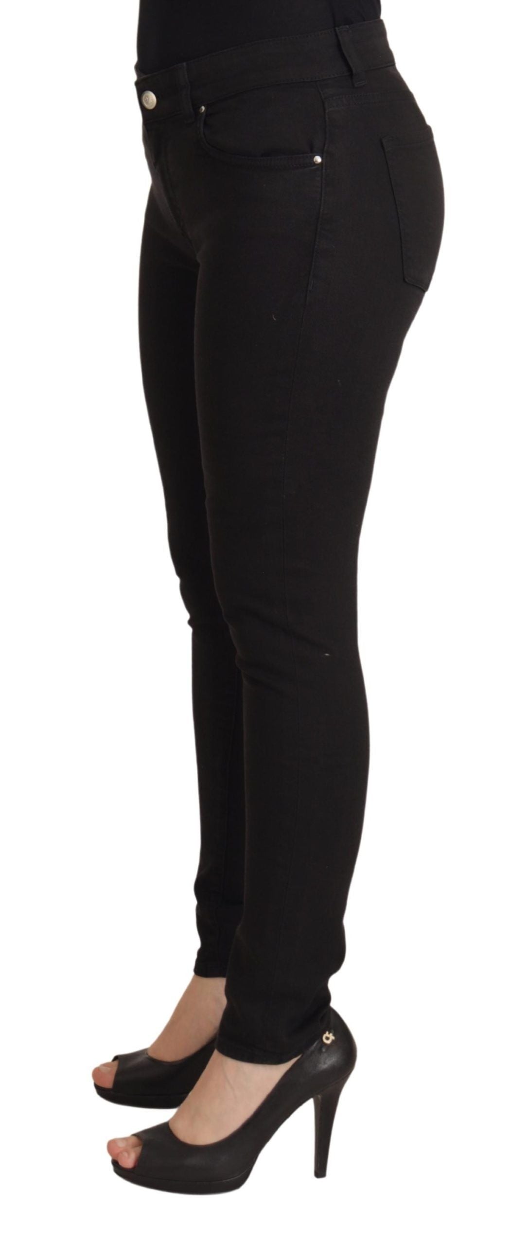 Dolce & Gabbana Sleek Black Cotton Stretch Skinny Women's Jeans