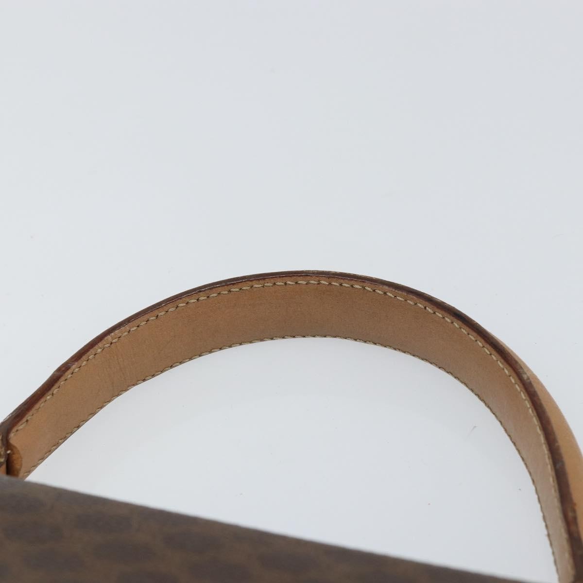 Celine Vintage Macadam Canvas Brown Pvc Handbag (Pre-Owned)