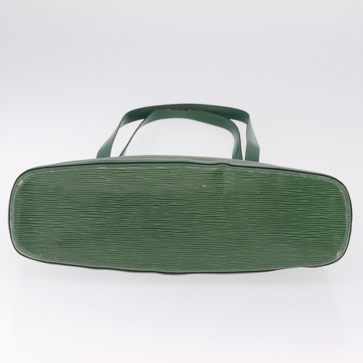 Louis Vuitton Lussac Epi Leather Green Leather Handbag (Pre-Owned)