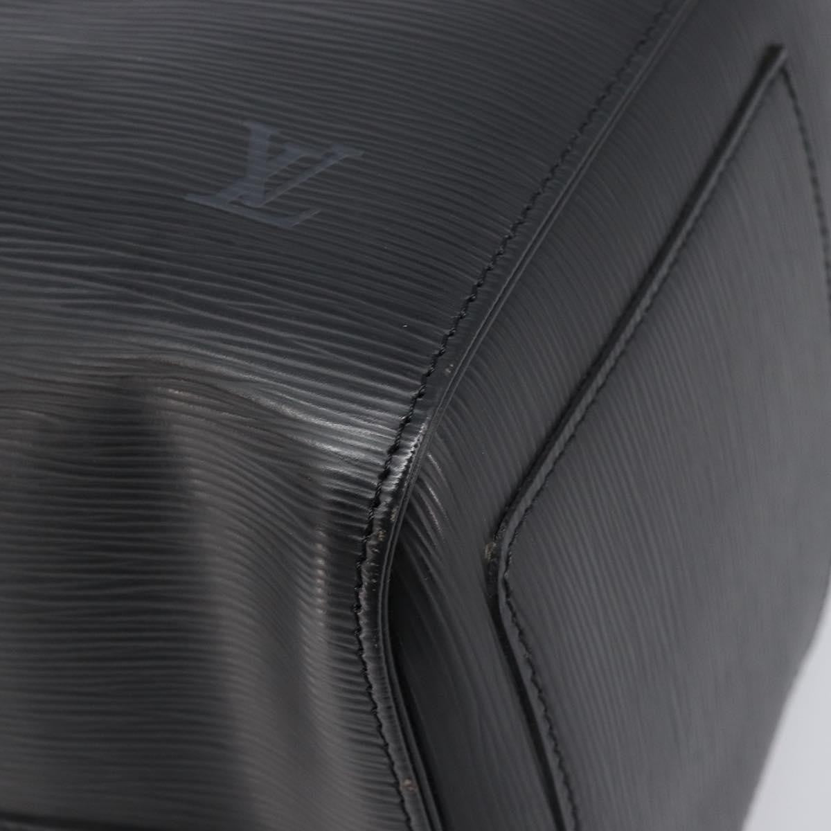 Louis Vuitton Keepall Epi Leather Black Leather Travel Bag Bag (Pre-Owned)