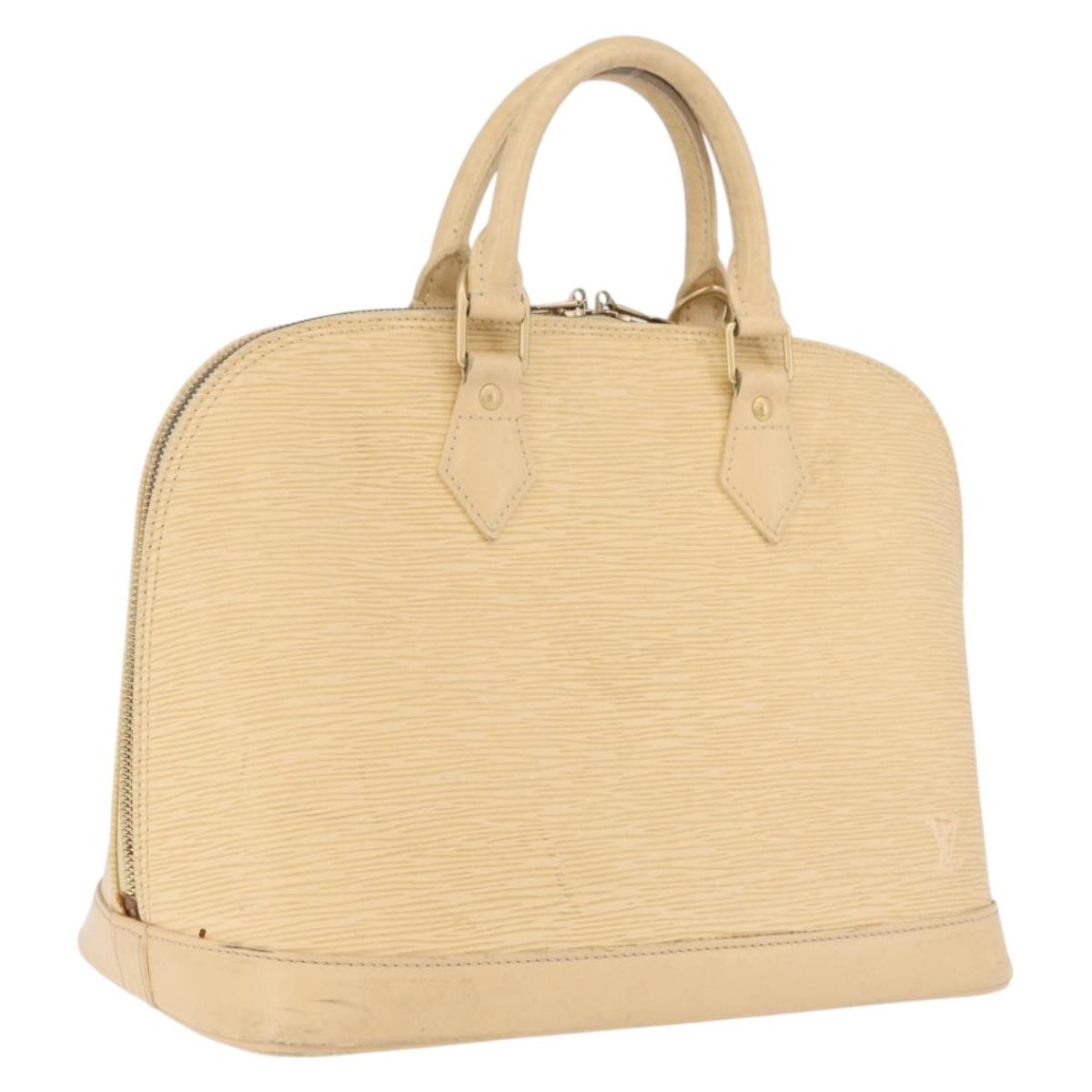 Louis Vuitton Alma Epi Leather Beige Leather Handbag (Pre-Owned)