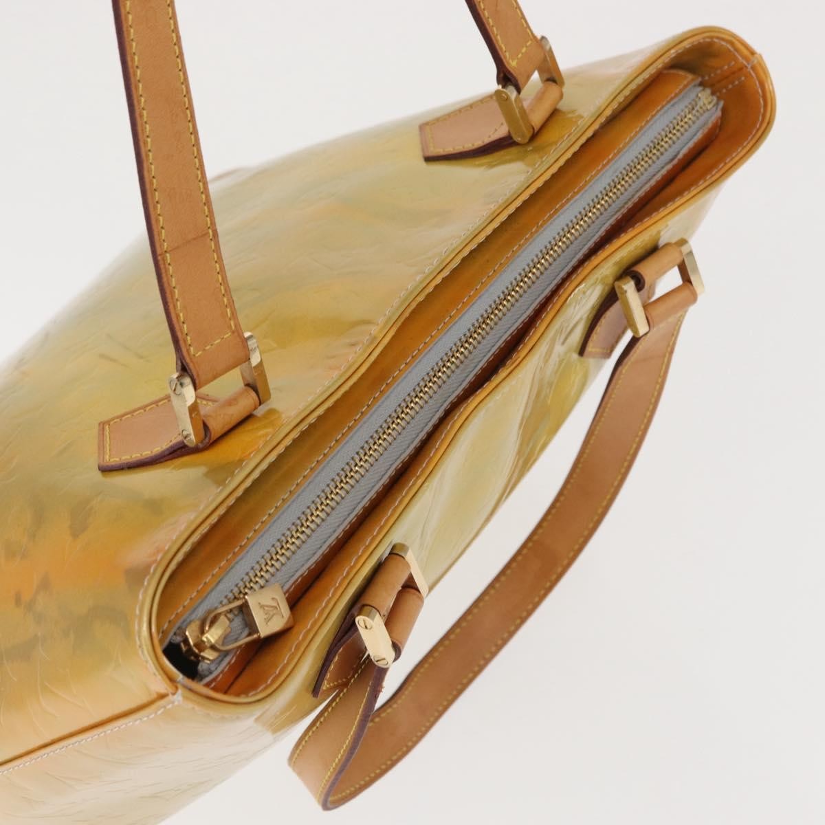 Louis Vuitton Houston Monogram Vernis Yellow Patent_Leather Tote Bag Bag (Pre-Owned)