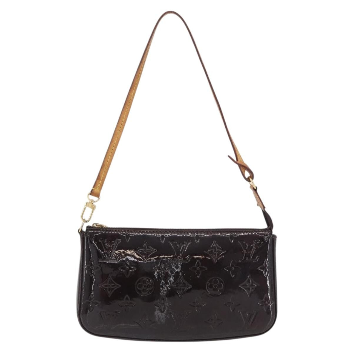 Louis Vuitton Lexington Pochette Monogram Vernis Brown Patent_Leather Clutche & Pouche Bag (Pre-Owned)