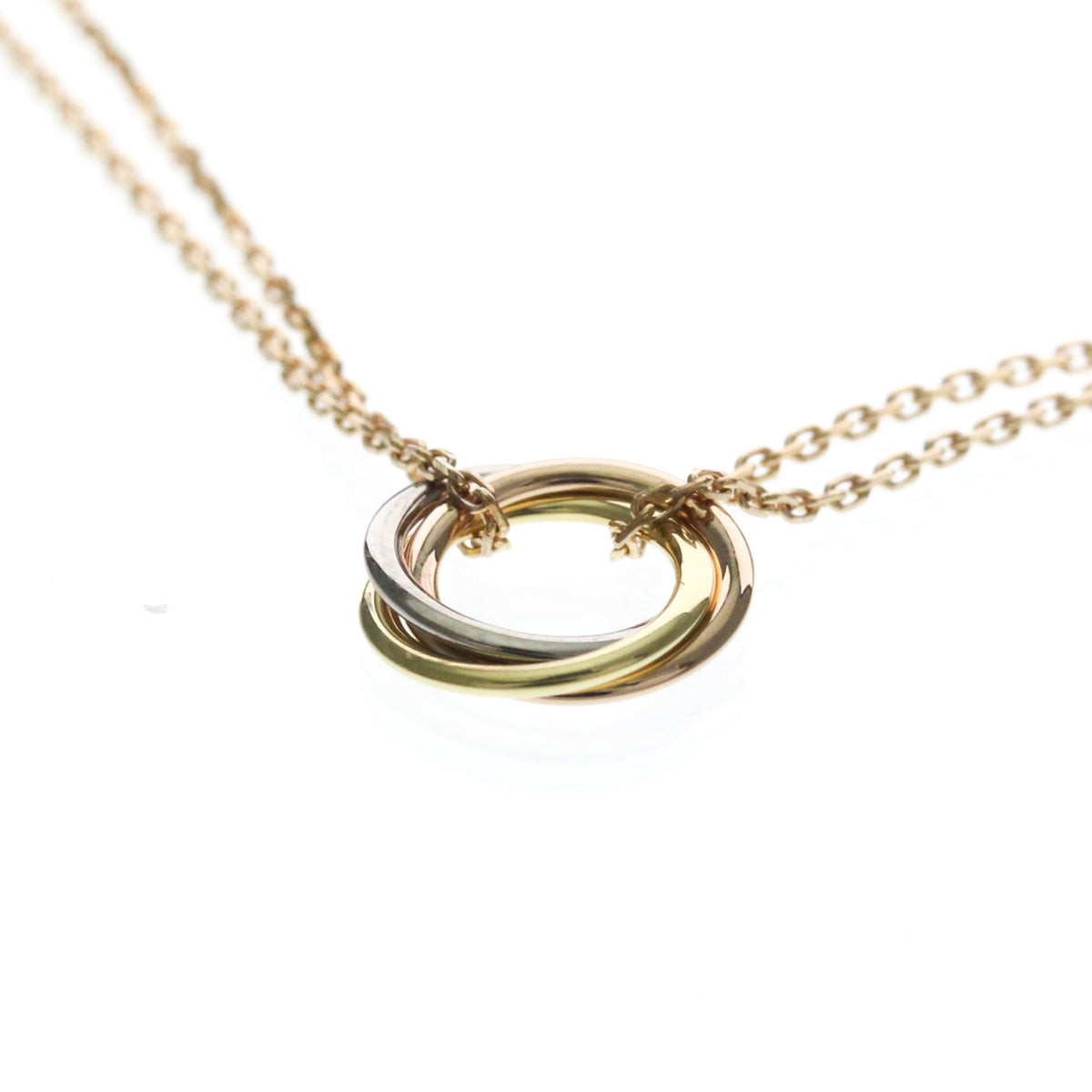 Cartier Trinity Choker 18K Tricolor Gold Gold Gold Necklace Jewelry (Pre-Owned)