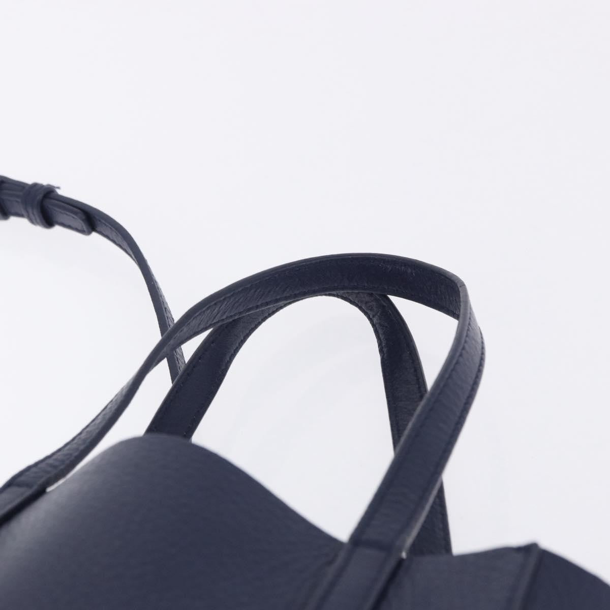 Balenciaga Everyday Tote Leather Navy Leather Tote Bag Bag (Pre-Owned)
