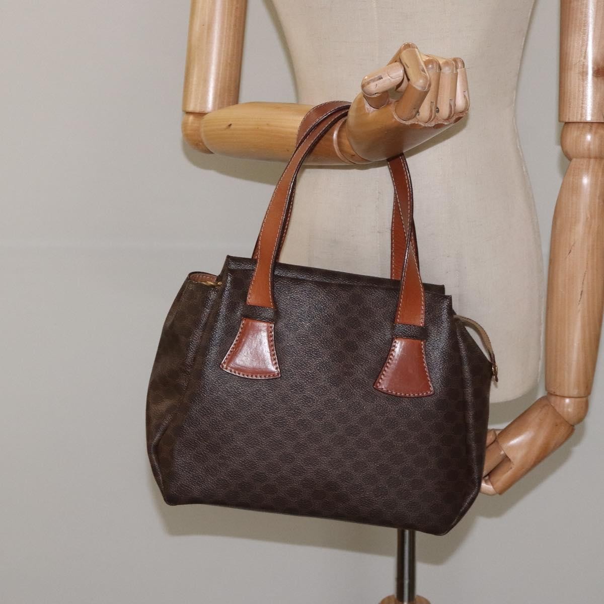 Celine Macadam Canvas Brown Canvas Tote Bag Bag (Pre-Owned)