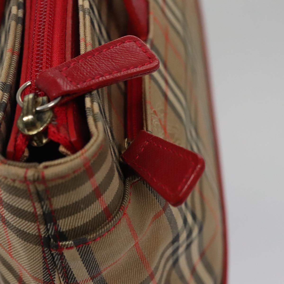 Burberry Nova Check Nova Check Canvas And Leather Beige Canvas Handbag (Pre-Owned)