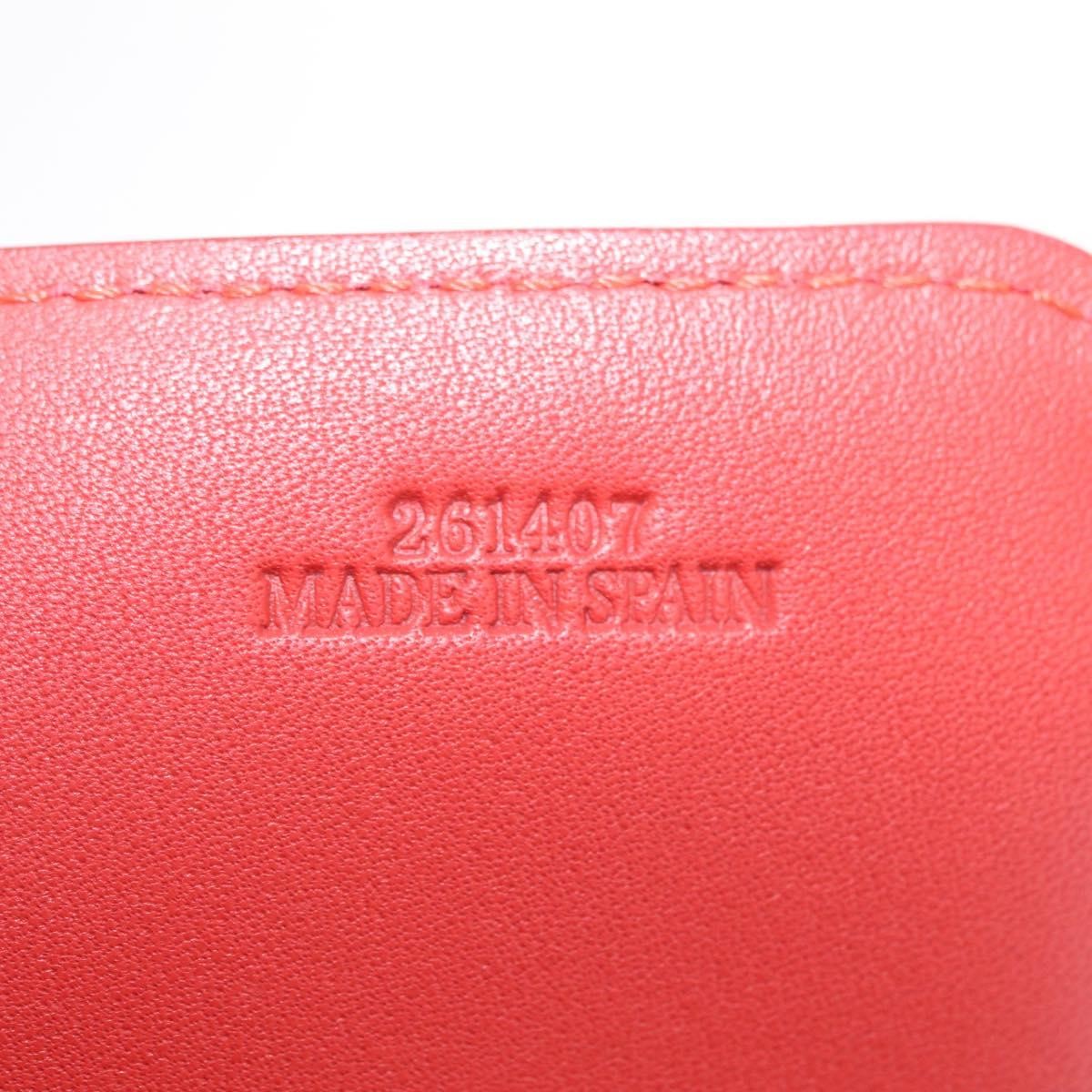 Loewe Tote Leather Red Leather Tote Bag Bag (Pre-Owned)