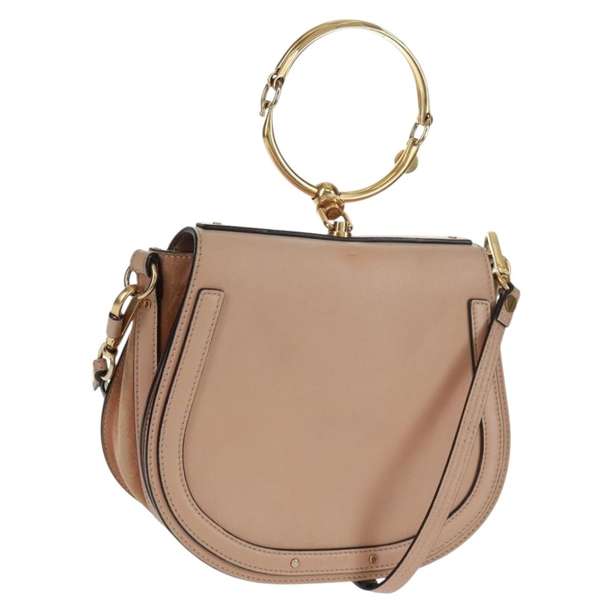 Chloe Nile Leather Pink Leather Handbag (Pre-Owned)