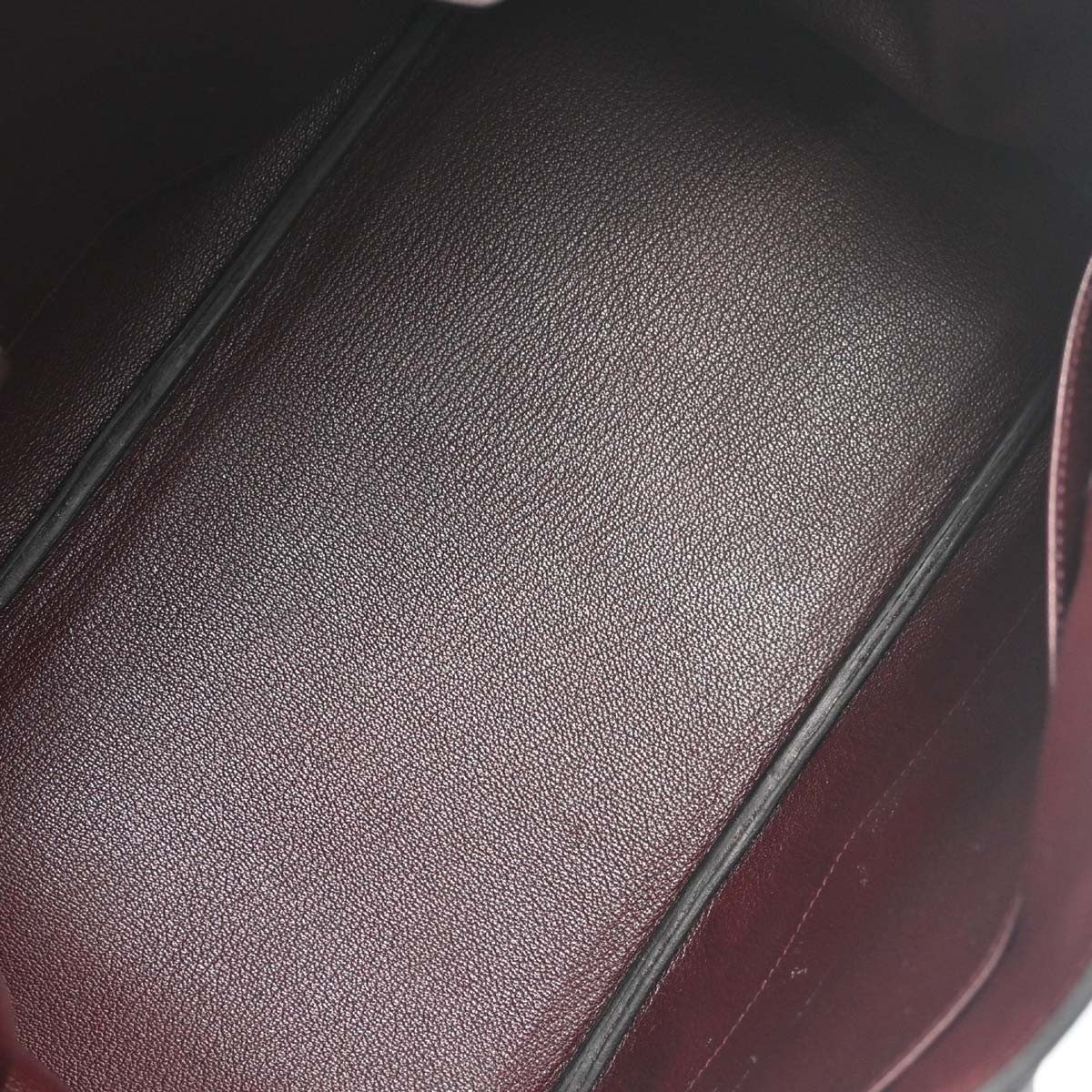 Hermes Birkin Purple Togo With Palladium Hardware Burgundy Leather Handbag (Pre-Owned)