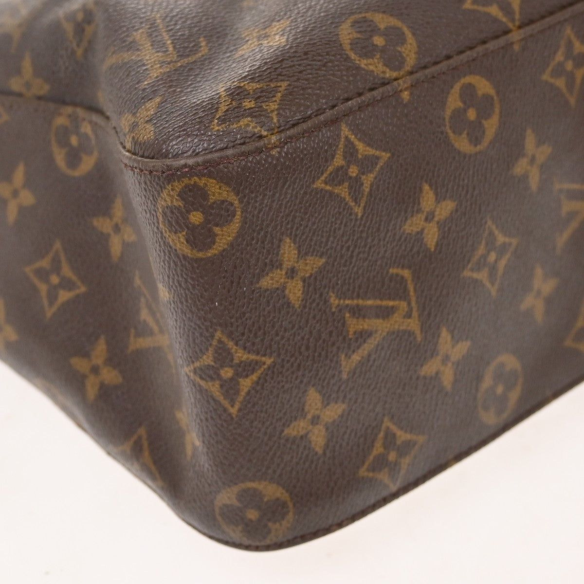 Louis Vuitton Loop Hobo Canvas Brown Canvas Shoulder Bag Bag (Pre-Owned)