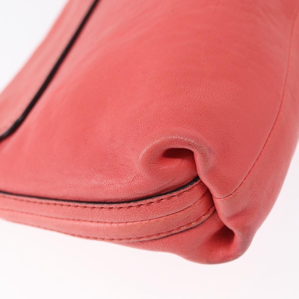 Chloe Elsie Leather Pink Leather Shoulder Bag Bag (Pre-Owned)