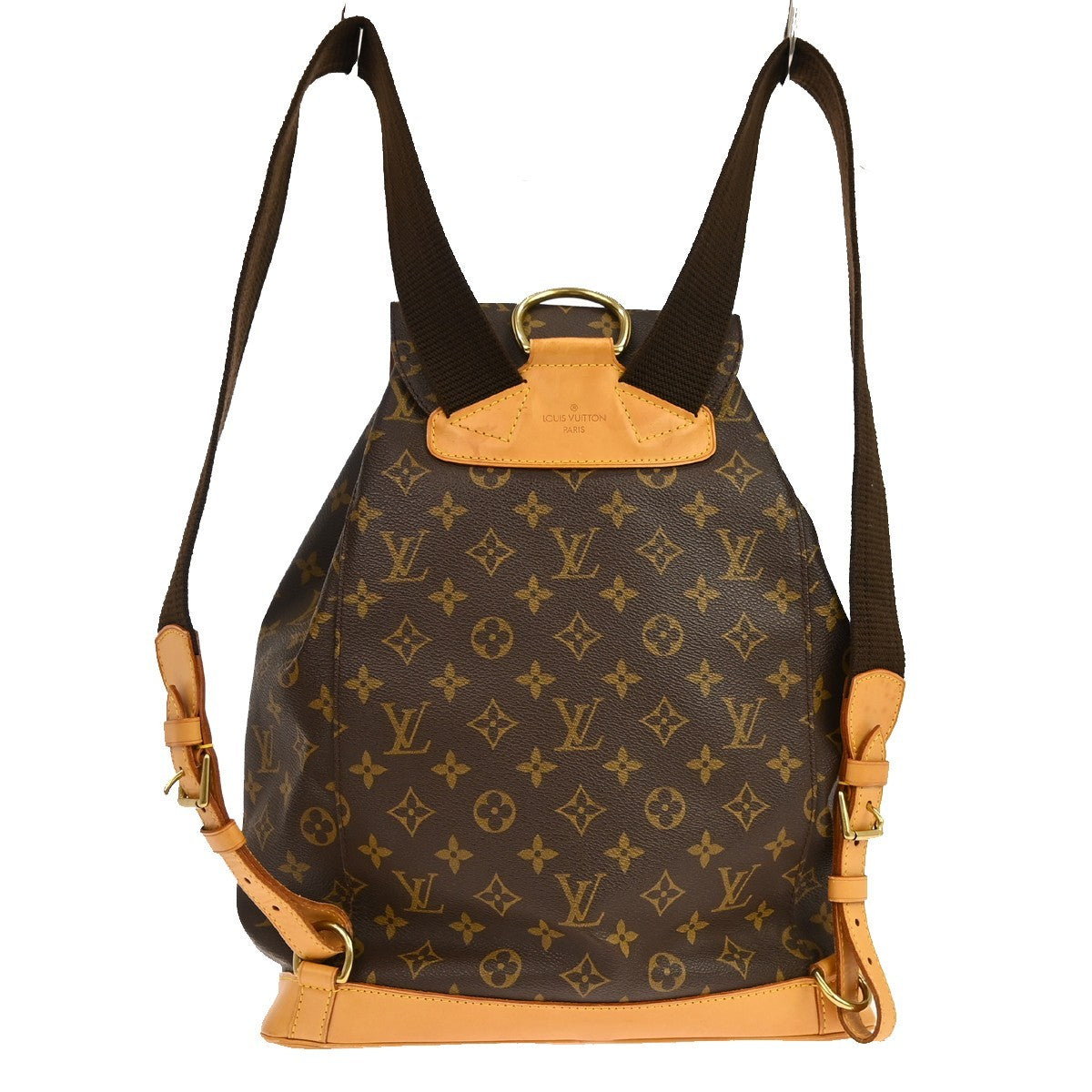 Louis Vuitton Montsouris Monogram Canvas Brown Canvas Backpack Bag (Pre-Owned)