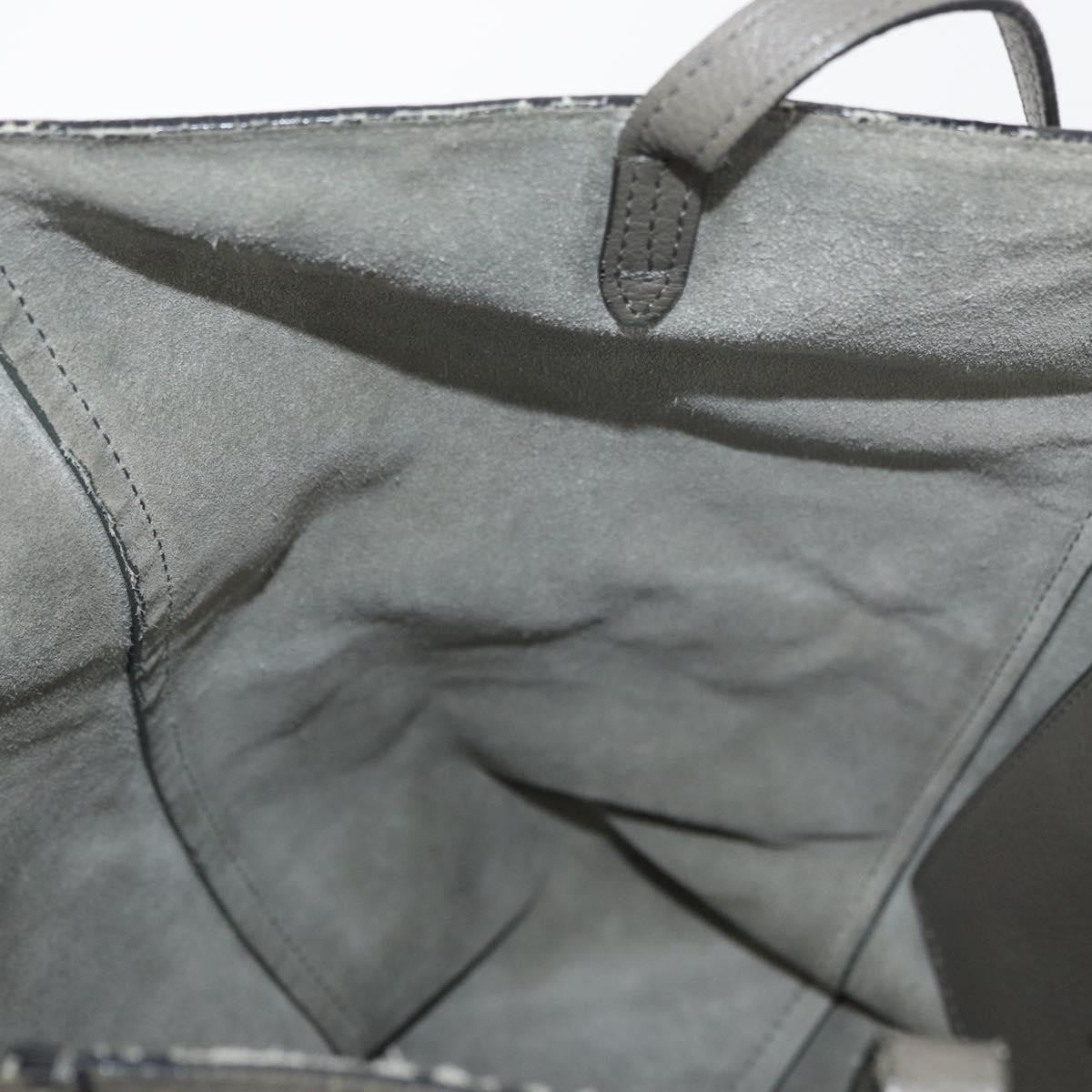 Celine Phantom Cabas Tote Leather Gray Leather Tote Bag Bag (Pre-Owned)