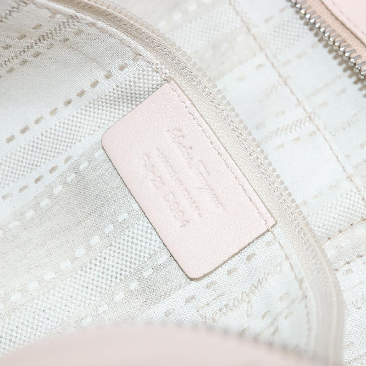 Salvatore Ferragamo Gancini Leather Pink Leather Handbag (Pre-Owned)
