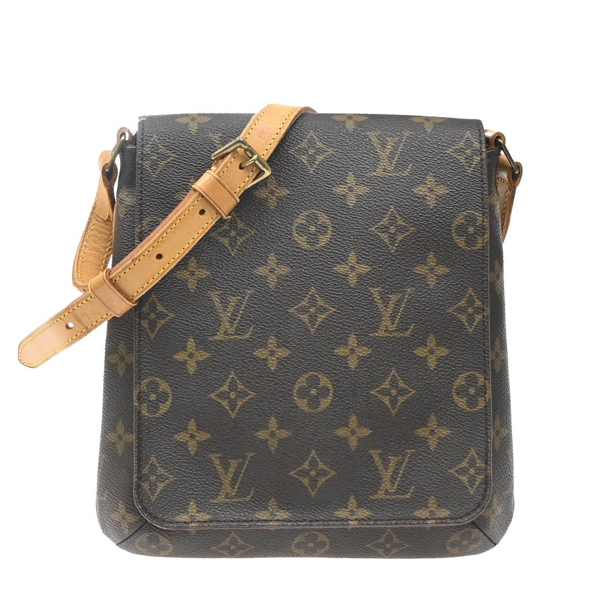 Louis Vuitton Musette Salsa Monogram Canvas Brown Leather Shoulder Bag Bag (Pre-Owned)