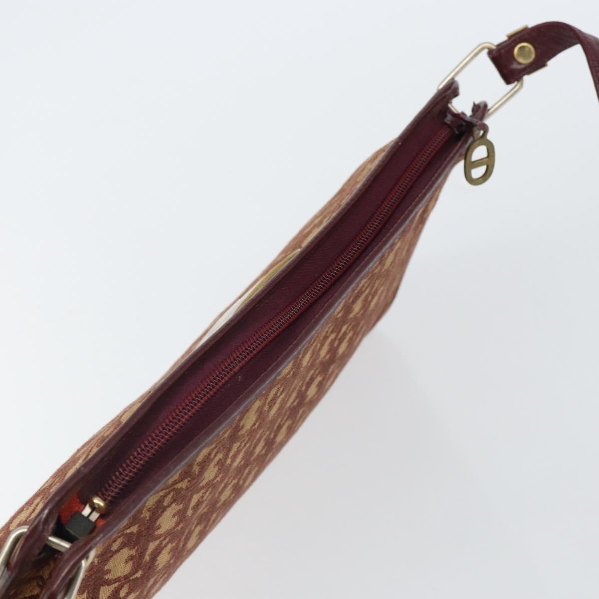 Christian Dior Vintage Trotter Canvas Red Canvas Shoulder Bag Bag (Pre-Owned)