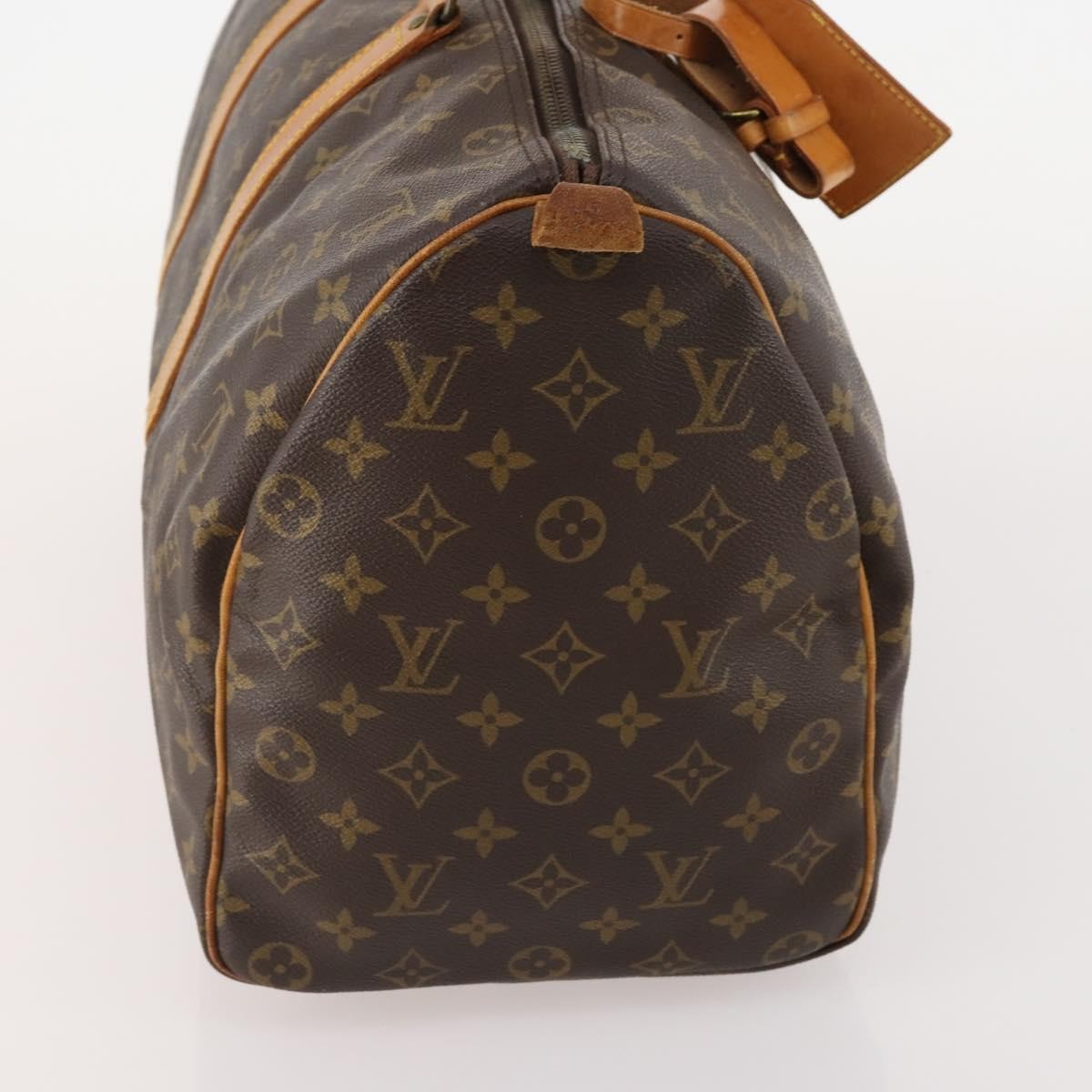 Louis Vuitton Keepall Monogram Canvas Brown Canvas Handbag (Pre-Owned)