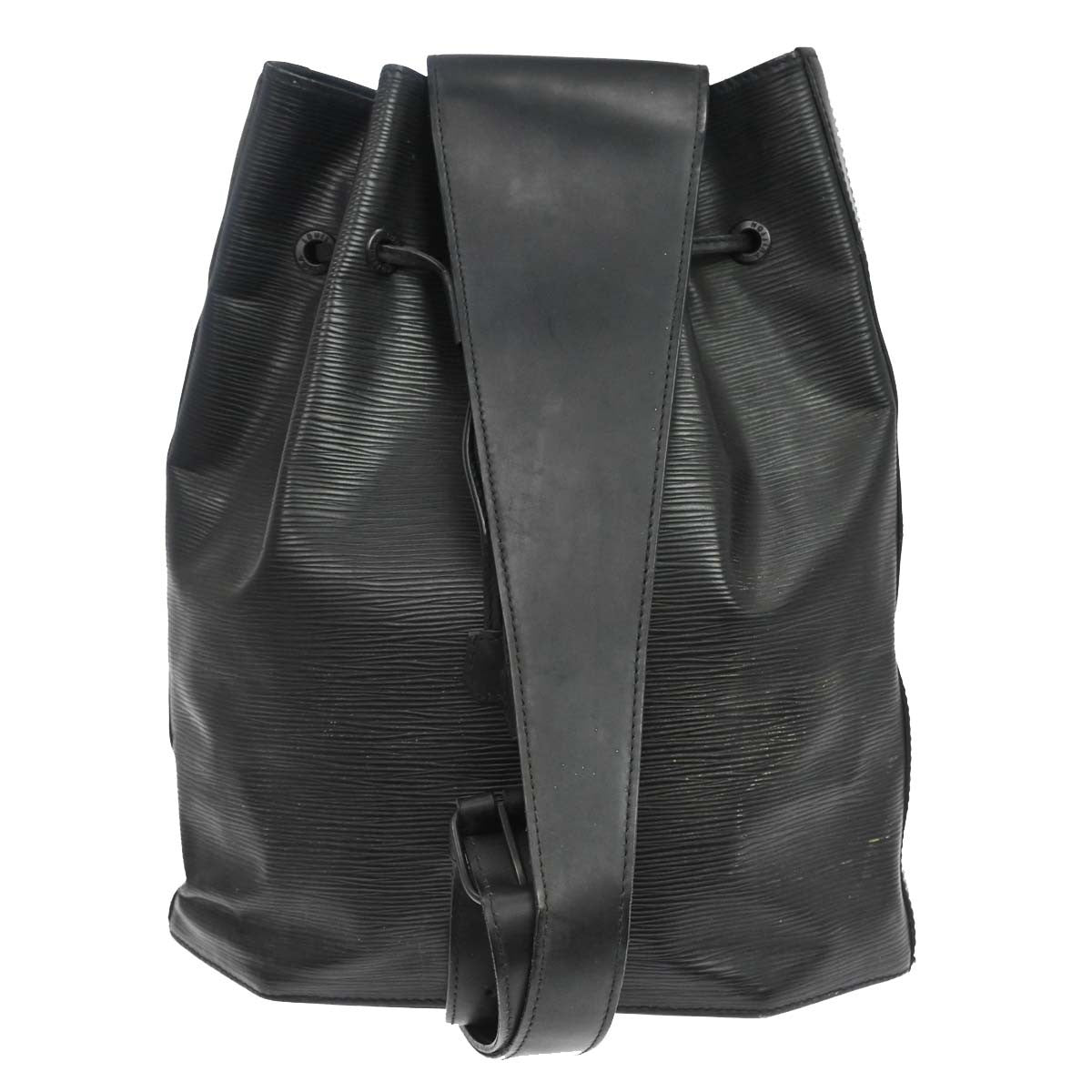 Louis Vuitton Sac A Dos Drawstring Epi Leather Black Leather Backpack Bag (Pre-Owned)