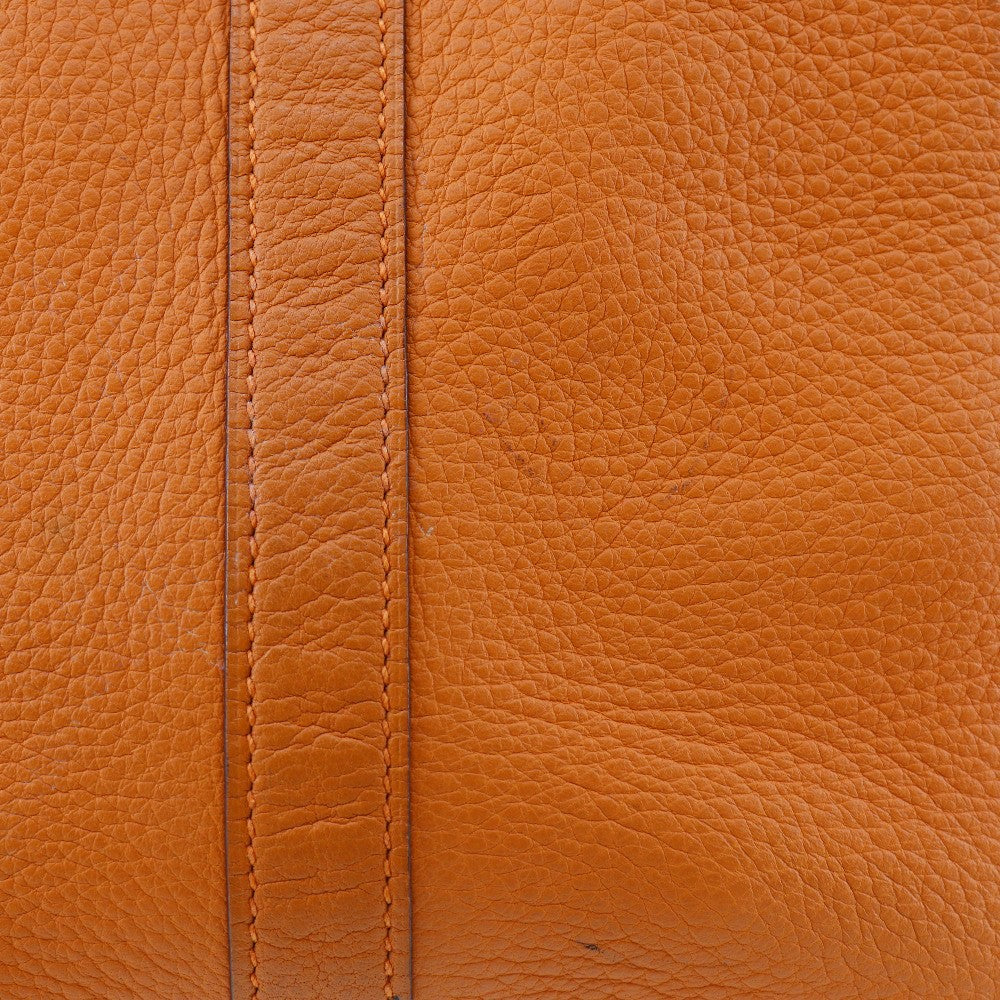 Hermes Picotin Lock Clemence Orange Leather Handbag (Pre-Owned)