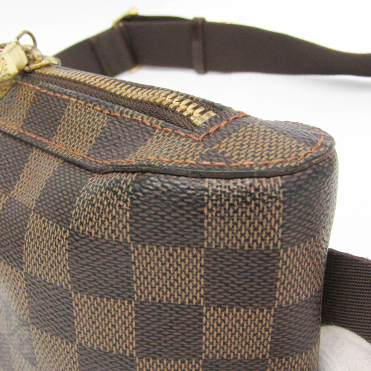 Louis Vuitton Geronimos Waist Damier Ebene Brown Canvas Shoulder Bag Bag (Pre-Owned)
