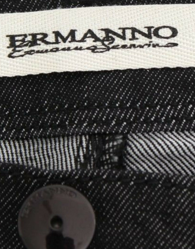 Ermanno Scervino Chic Black Skinny Jeans - Elegant &amp; Slim Women's Fit