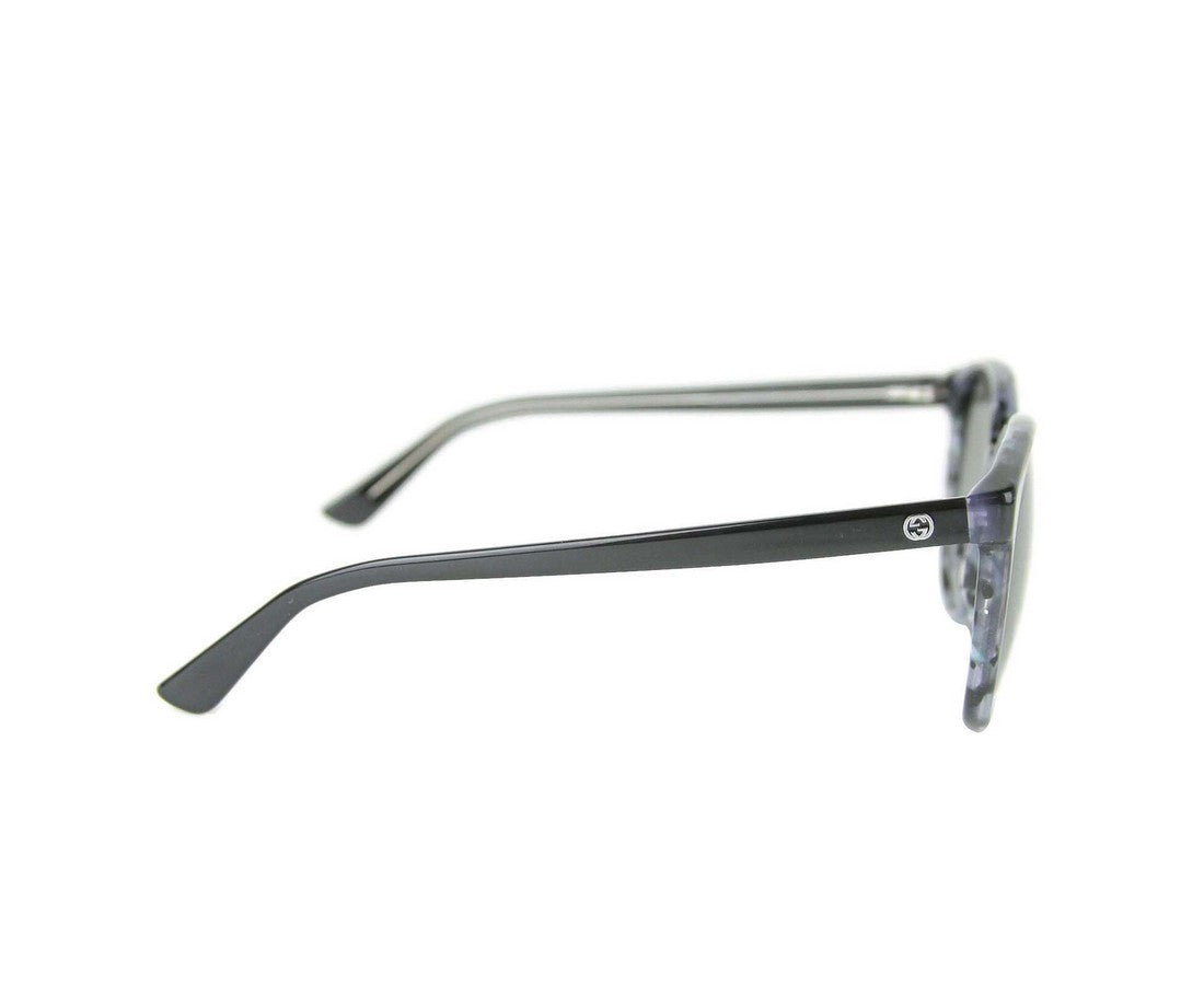 Gucci Unisex Black / Gray Plastic Round Frame Sunglasses G GG 3722/S 372819