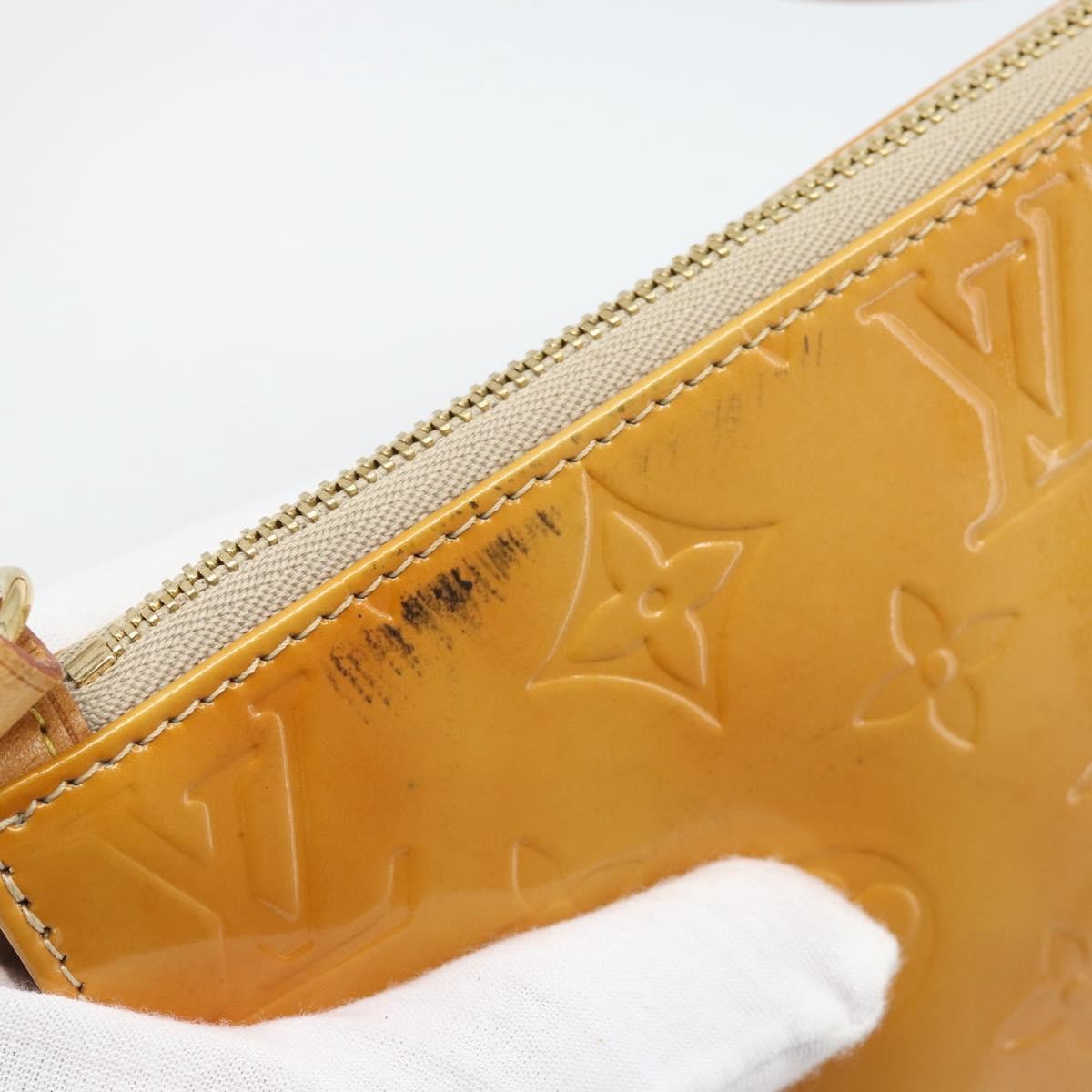 Louis Vuitton Lexington Pochette Patent Leather Beige Patent_Leather Clutche & Pouche Bag (Pre-Owned)