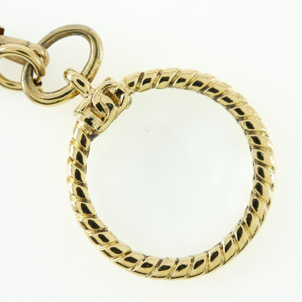 Chanel Vintage Double Cc Pendant Metal Gold Gold_Plated Jewelry (Pre-Owned)
