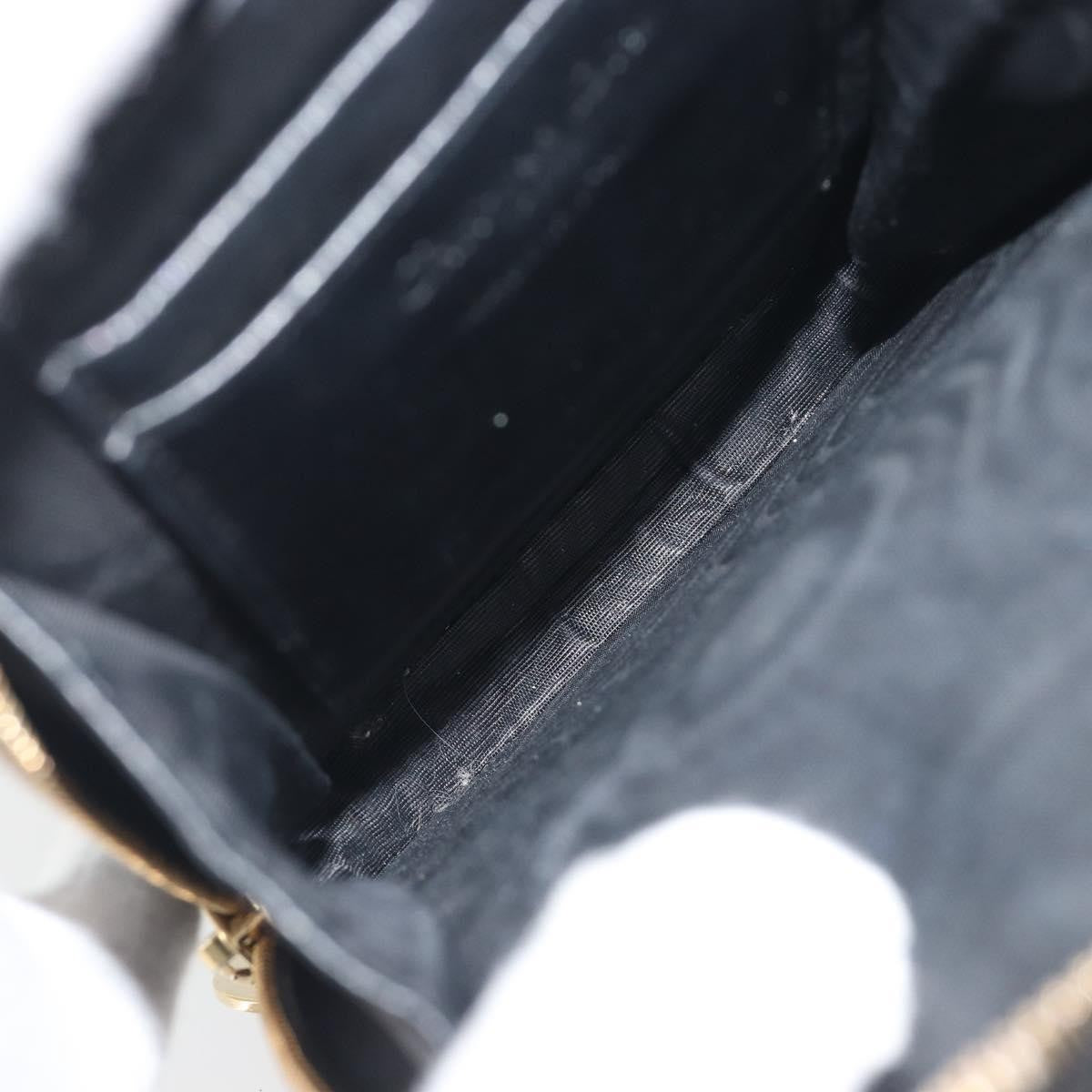 Christian Dior Lady Dior Phone Holder On Chain Cannage Quilt Lambskin Black Leather Shoulder Bag Bag (Pre-Owned)