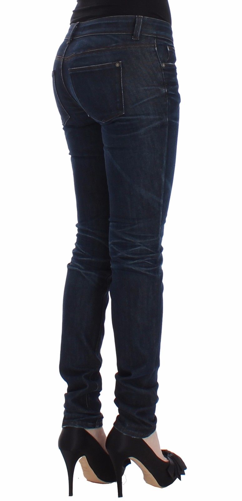 Ermanno Scervino Blue Slim Jeans Denim Pants Skinny Leg Women's Stretch