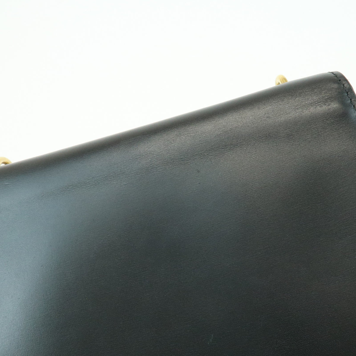 Louis Vuitton Chain Louise Clutch Leather Black Leather Clutche & Pouche Bag (Pre-Owned)