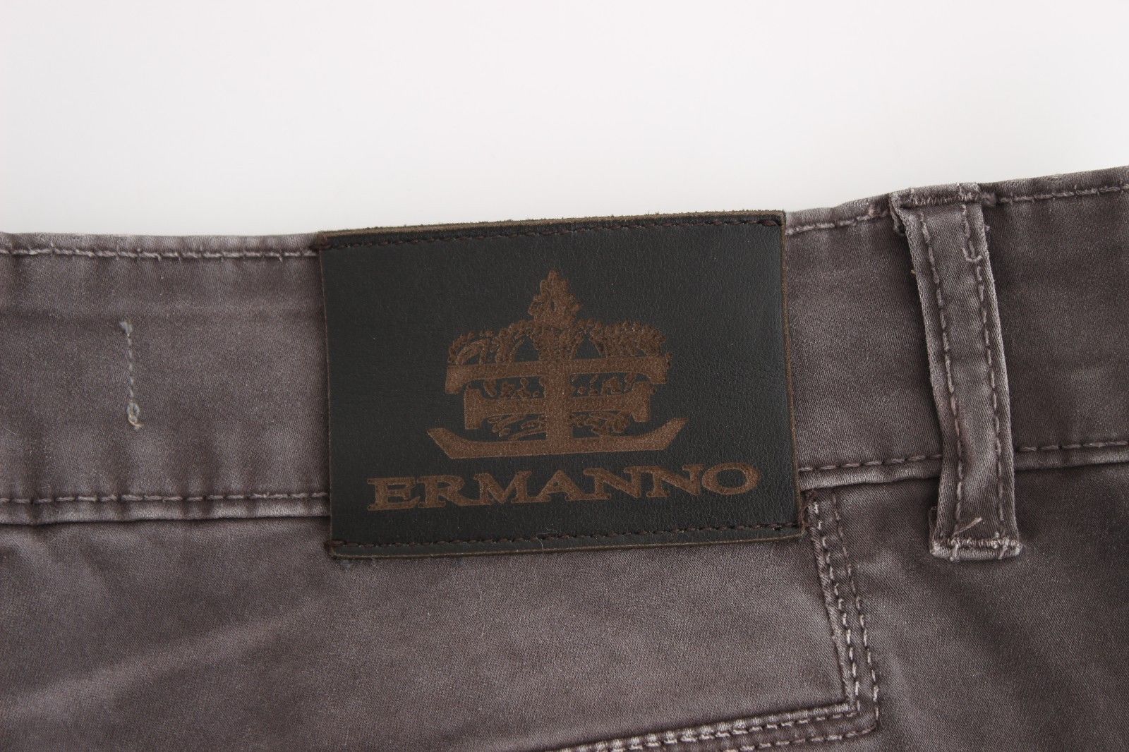 Ermanno Scervino Gray Slim Jeans Denim Pants Skinny Leg Women's Stretch
