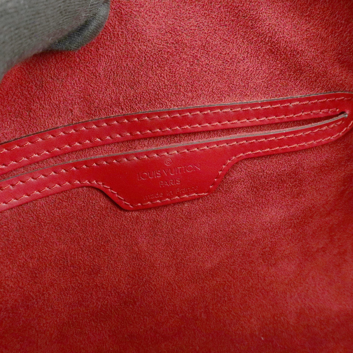 Louis Vuitton Soufflot Epi Leather Red Leather Tote Bag Bag (Pre-Owned)