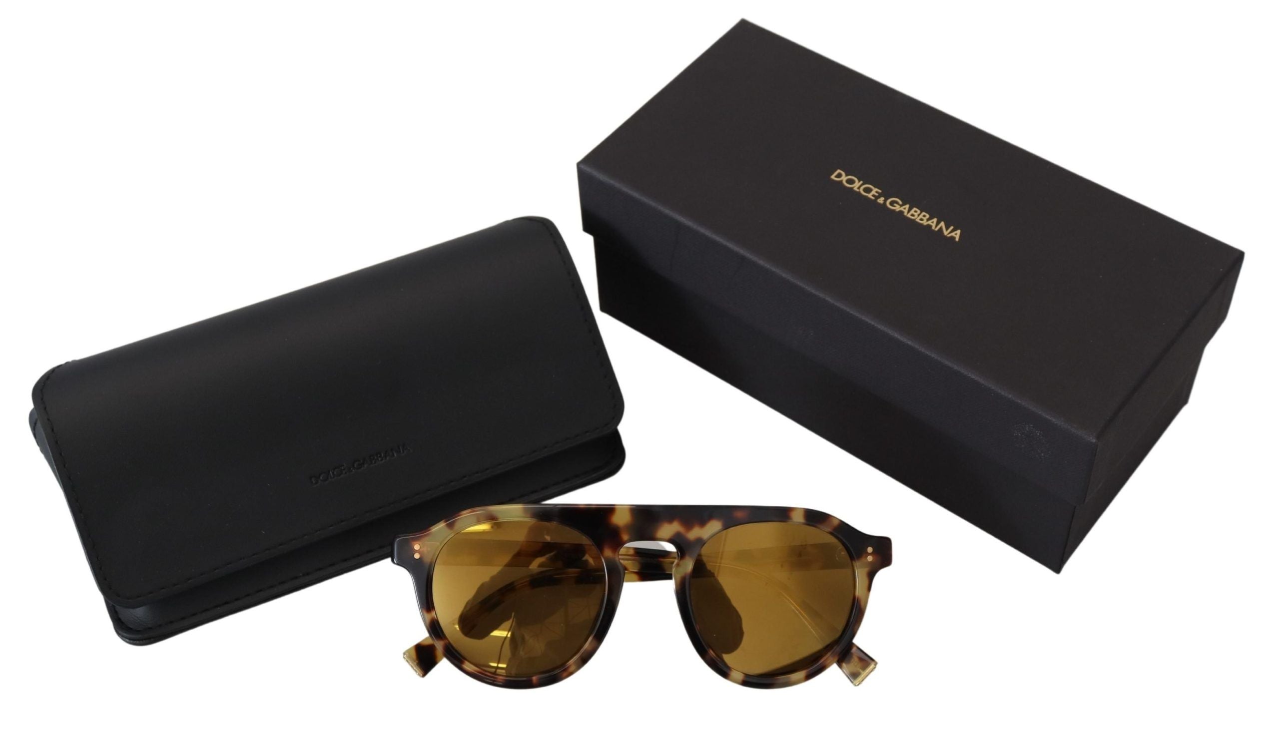 Dolce & Gabbana Chic Tortoiseshell Acetate Women's Sunglasses