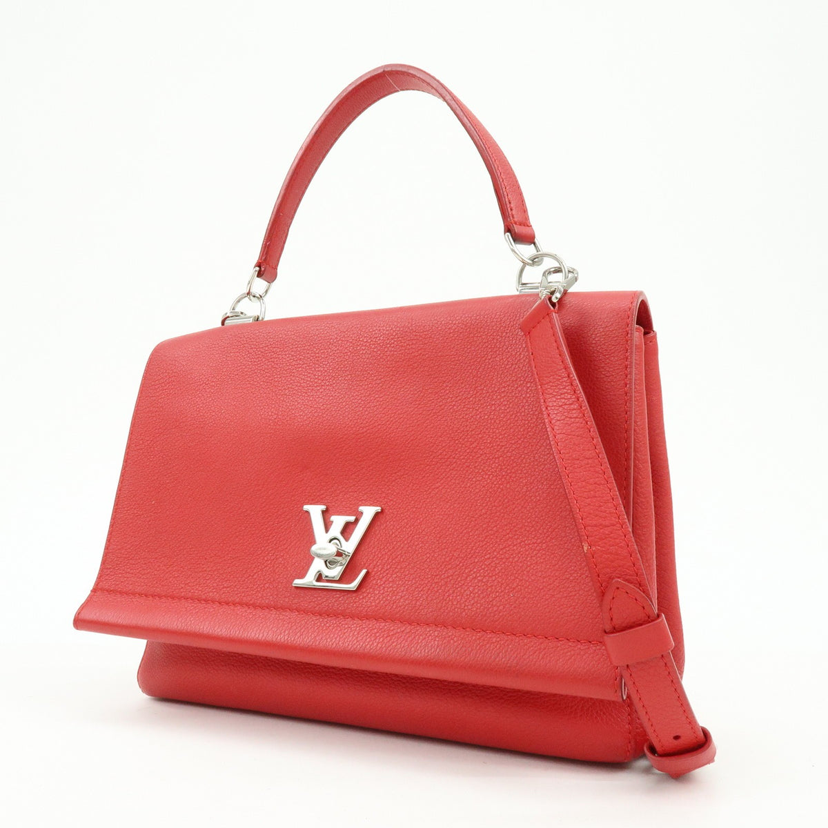 Louis Vuitton Lockme Ii Leather Red Leather Shoulder Bag Bag (Pre-Owned)