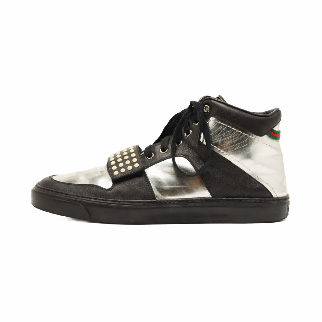 Gucci Men's Ayoyo Black and Silver Sneakers (8.5 G / 9 US) (Pre-Owned)
