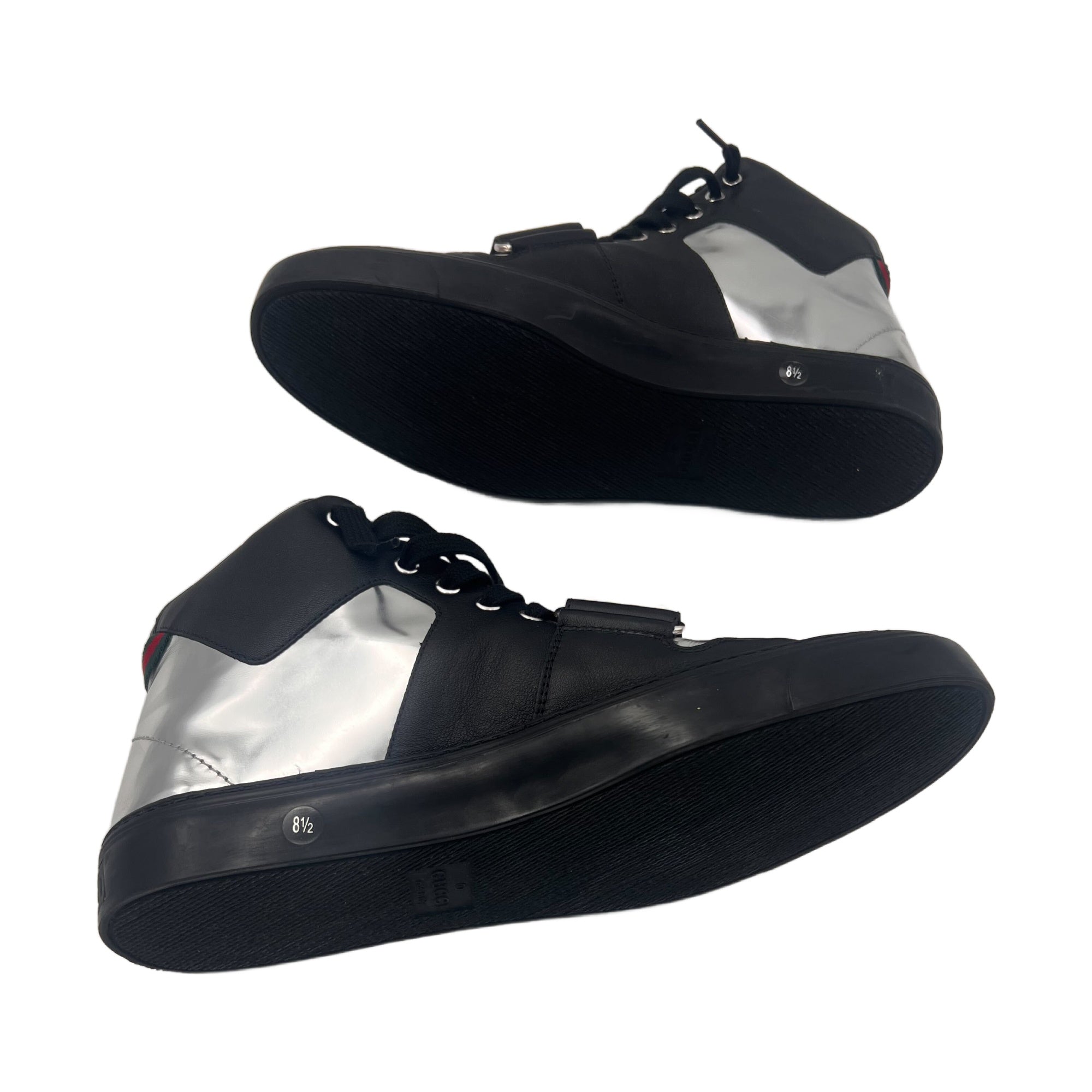 Gucci Men's Ayoyo Black and Silver Sneakers (8.5 G / 9 US) (Pre-Owned)
