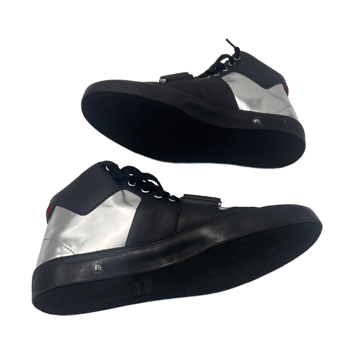 Gucci Men's Ayoyo Black and Silver Sneakers (8.5 G / 9 US) (Pre-Owned)