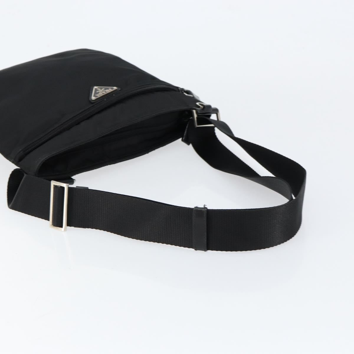 Prada Front Pocket Messenger Tessuto Black Nylon Shoulder Bag Bag (Pre-Owned)