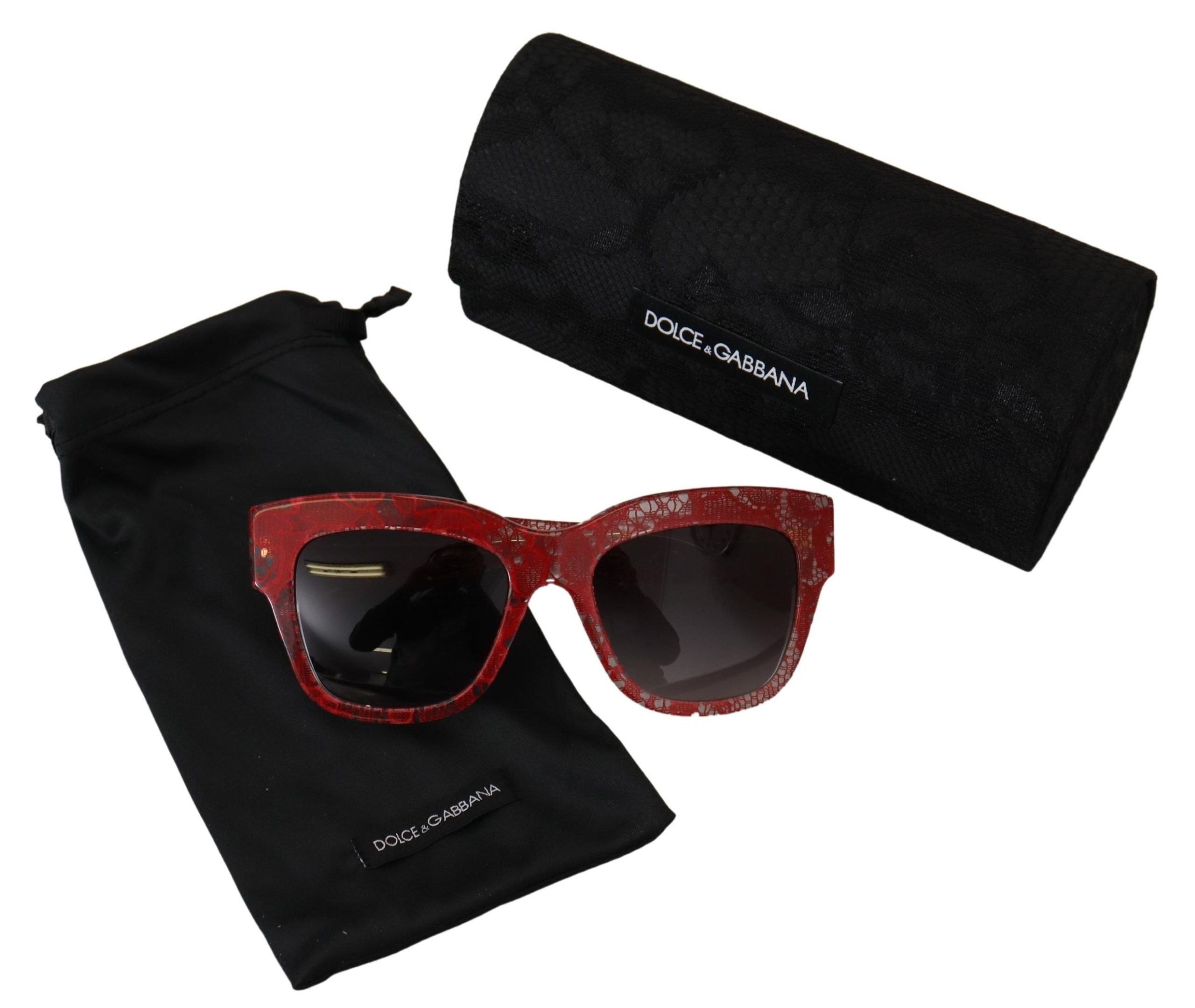 Dolce & Gabbana Chic Sicilian Lace Tinted Women's Sunglasses