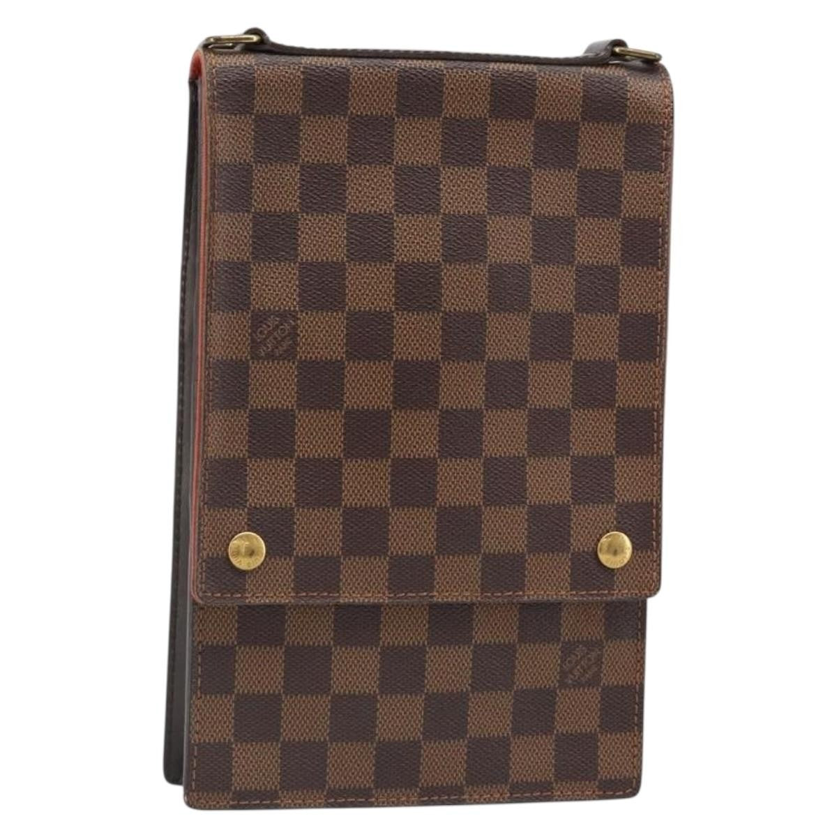 Louis Vuitton Portobello Messenger Damier Ebene Brown Canvas Shoulder Bag Bag (Pre-Owned)