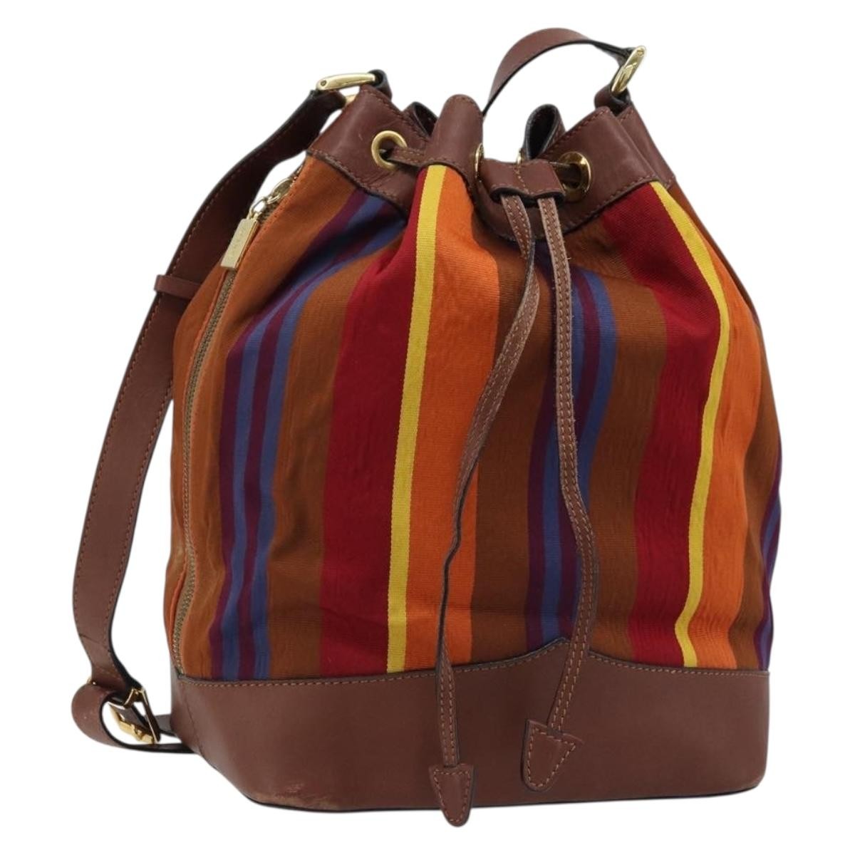 Celine Vintage Canvas Multicolour Canvas Shoulder Bag Bag (Pre-Owned)