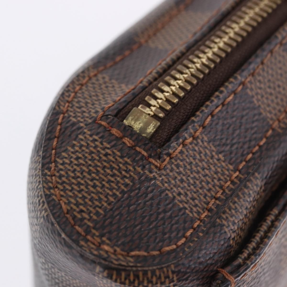 Louis Vuitton Geronimos Waist Damier Ebene Brown Canvas Shoulder Bag Bag (Pre-Owned)