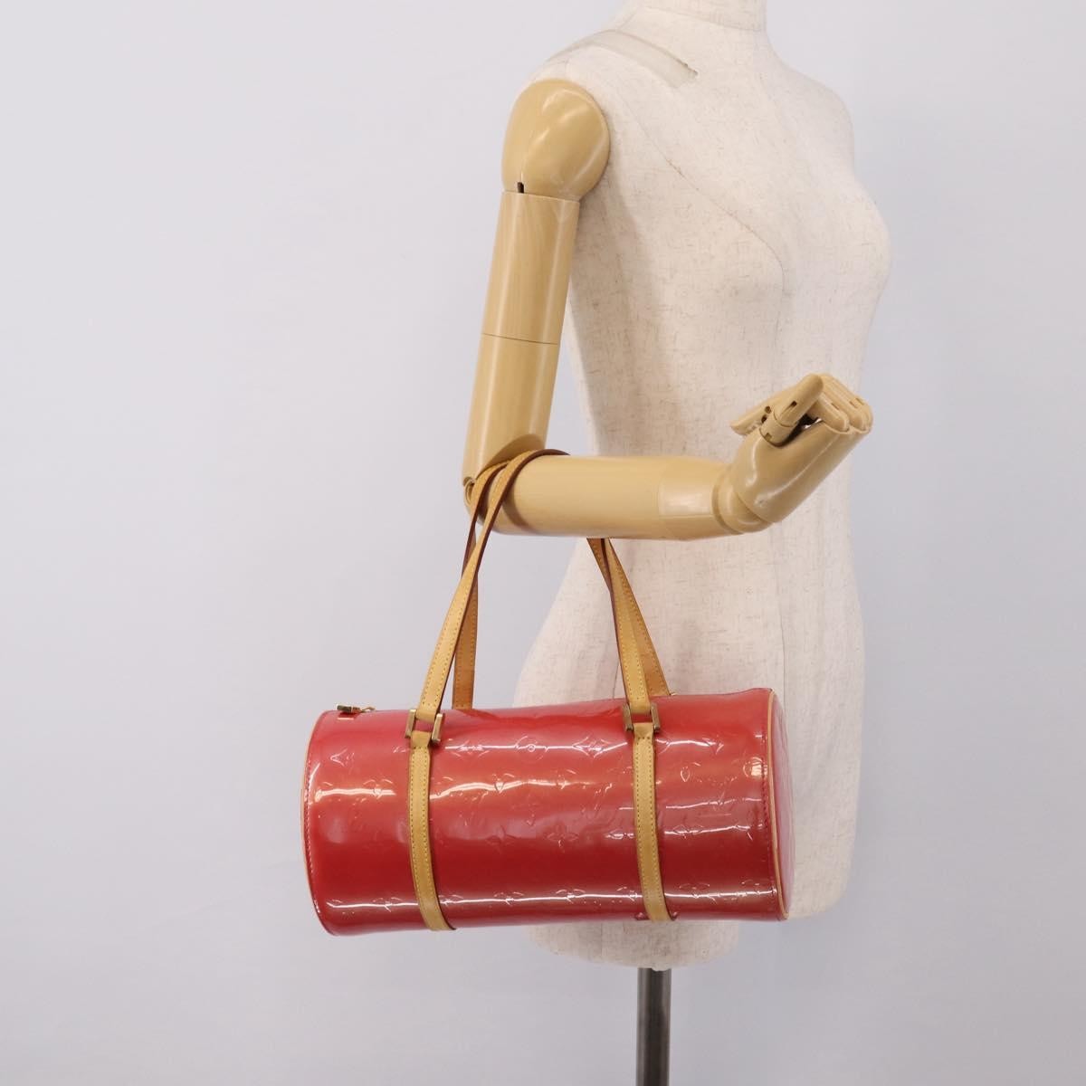 Louis Vuitton Bedford Monogram Vernis Pink Patent_Leather Handbag (Pre-Owned)
