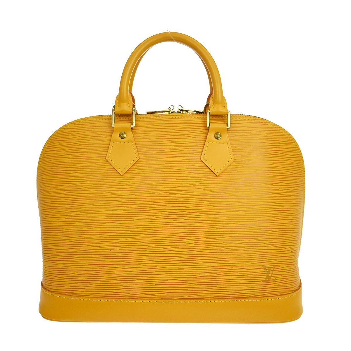 Louis Vuitton Alma Epi Yellow Leather Handbag (Pre-Owned)