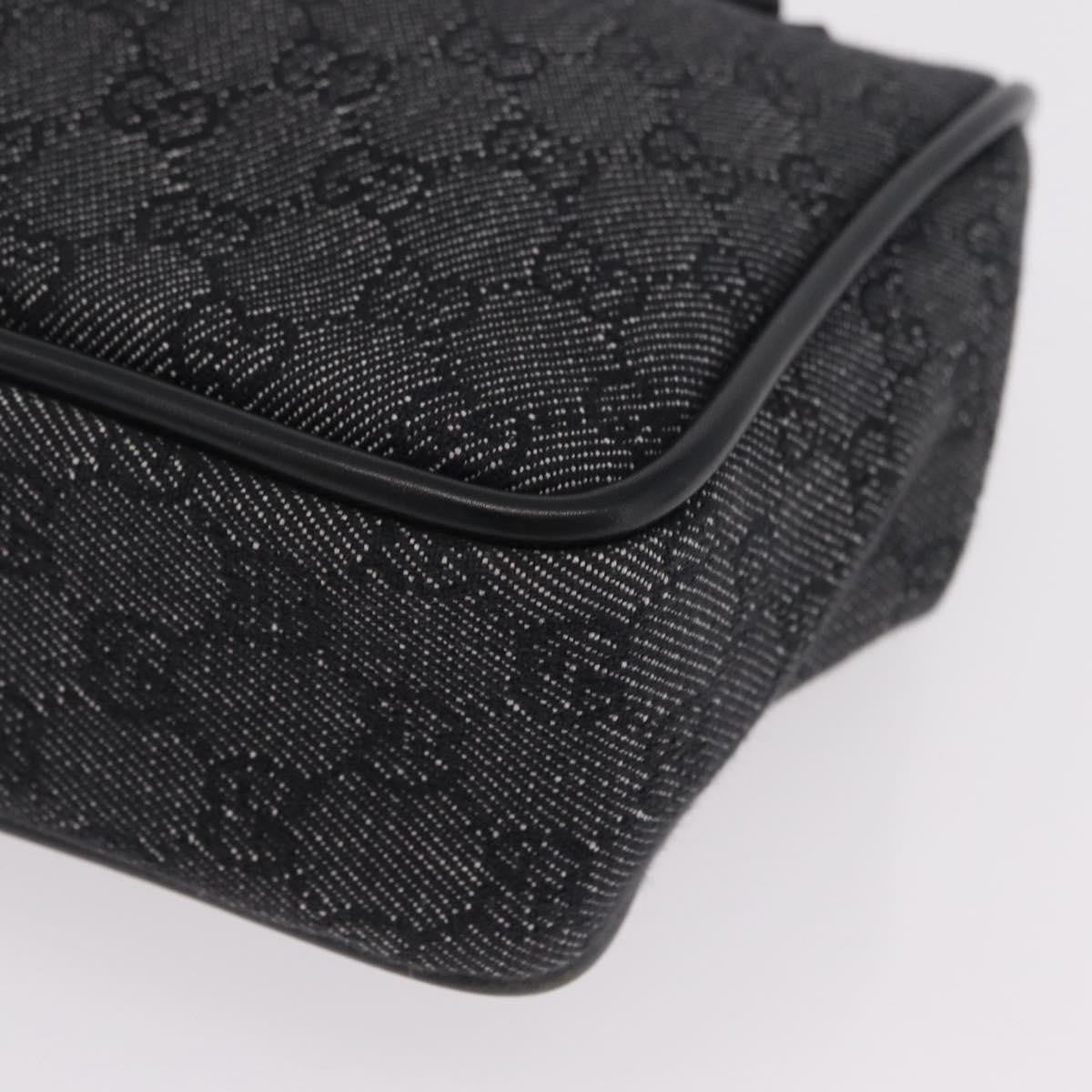Gucci Gg Canvas Canvas Black Canvas Tote Bag Bag (Pre-Owned)